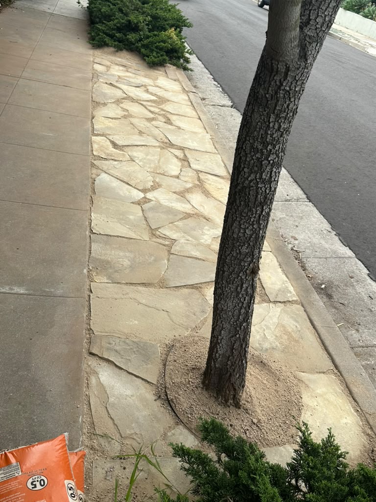 Piedra laja en la entrada