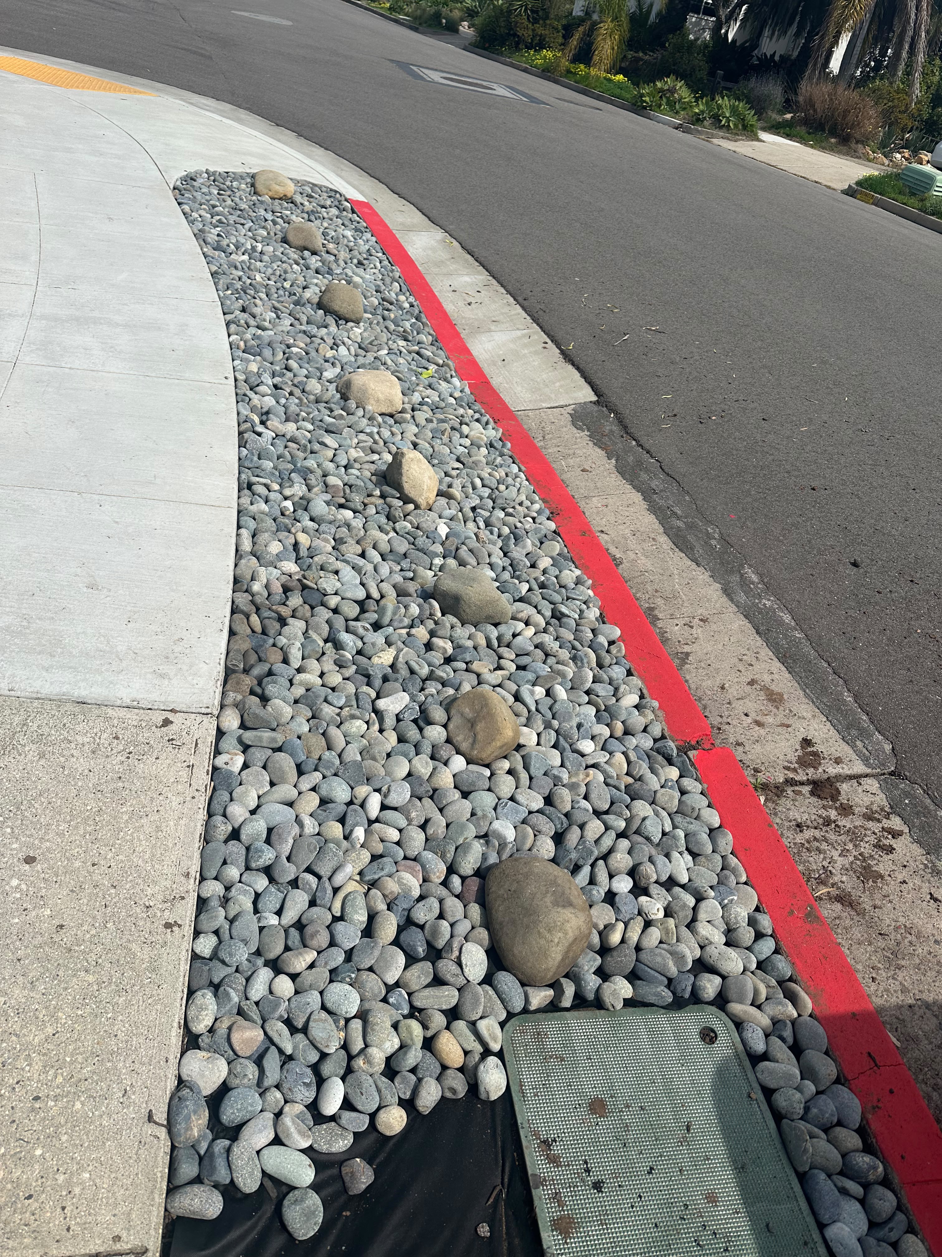 Piedra de río en la orilla